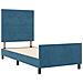 Struttura Letto  Blu Scuro 90x200 cm Velluto - Foto miniatura 3