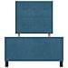 Struttura Letto  Blu Scuro 90x200 cm Velluto - Foto miniatura 8