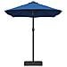 Ombrello da giardino Blu 385 x 209 x 244 cm Tessuto - Foto miniatura 5