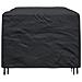 Copertura per mobili da esterno Nero 240 x 140 x 90 cm 210D - Foto miniatura 5