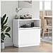 Credenza con LED Bianco 71 x 34.5 x 75 cm Legno multistrato - Foto miniatura 5