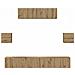 Set mobile TV 7 pcs rovere artigianale 80 x 30 x 30 cm - Foto miniatura 8