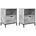 Comodini 2 pcs Grigio cemento 49 x 36 x 61 cm Legno multistrato - Foto miniatura 1