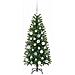 Albero di Natale artificiale con 150 LED Verde 120 cm PE e PVC - Foto miniatura 4