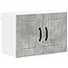 Armadi a pareti per cucina 2 pcs Grigio cemento 60 x 31 x 40 cm - Foto miniatura 5