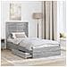 Letto con Contenitore con testiera Grigio Sonoma 90 x 190 cm - Foto miniatura 3