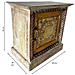 Tavolo In Legno Finitura Artigianale Marrone 50x30x56h Cm - Foto miniatura 2