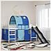 Struttura del letto loft per bambini Bianco e Blu 90 x 200 cm - Foto miniatura 2