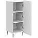 Credenza Bianco Lucido 34,5 x 33 x 92 cm Legno ingegnerizzato - Foto miniatura 3