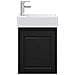 Mobile bagno con rubinetto Nero 45,5 x 22,5 x 84 cm - Foto miniatura 5