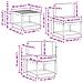 Set di divani da esterno 7 pcs Bianco e Beige Poliestere - Foto miniatura 9