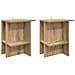 Tavolino da salotto 2 pcs Rovere Artigianale 40 x 30 x 49 cm - Foto miniatura 1