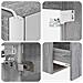 Set di Armadi da Bagno 5 pcs Sonoma grigio 43 x 11,5 x 60,5 cm - Foto miniatura 9