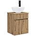 Set di mobili per il bagno 3 pz Rovere Artigianale - Foto miniatura 3