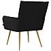 Poltrona Nero Tessuto - Foto miniatura 4