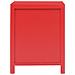 Comodino Rosso 38x28x52 Cm In Legno Di Paulownia - Foto miniatura 4