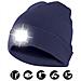 Capellino Con Luce Frontale Torcia Led Ricaricabile Blu - Foto miniatura 3