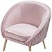 Poltrona In Velluto Rosa Tromso - Foto miniatura 10