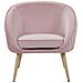 Poltrona In Velluto Rosa Tromso - Foto miniatura 16