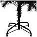 Albero di Natale Artificiale Sottile con Base Nero 150 cm PVC - Foto miniatura 4