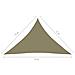 Parasole a Vela Oxford Triangolare 5x5x6 m Beige - Foto miniatura 6