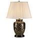 Lampada Da Tavolo Piccola 1 Luce Nero, Oro, E27 - Foto miniatura 1