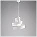 Lampadario Moderna A Sospensione In Ferro Una Luce Bianco 30x H23 Cm - Foto miniatura 1