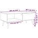 Tavolino Salotto Bianco Rovere Sonoma 100x49,5x43cm Multistrato - Foto miniatura 2