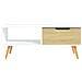 Tavolino Salotto Bianco Rovere Sonoma 100x49,5x43cm Multistrato - Foto miniatura 3
