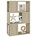 Libreria / divisorio Rovere Sonoma 60x24x94 Cm In Truciolato - Foto miniatura 4