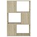Libreria / divisorio Rovere Sonoma 60x24x94 Cm In Truciolato - Foto miniatura 6