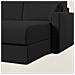 Chris Divano Letto Angolare Con Penisola In Microfibra Smacchiabile T11 Nero 288 Cm Sinistro (mat. 160x197) - Foto miniatura 7
