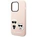 Hard Cover Silicone Karl And Choupette Magsafe Pink, For Iphone 14 Pro, Klhmp14lsskci (klhmp14lsskci) - Foto miniatura 1