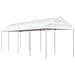 Gazebo Con Tetto Bianco 8,92x2,28x2,69 M In Polietilene - Foto miniatura 1