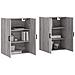 Mobili A Parete 2 Pz Grigio Sonoma 69,5x34x90 Cm - Foto miniatura 3