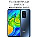 Custodia Tpu Silicone Cover Case Per Xiaomi Redmi Note 9 Black - Foto miniatura 2