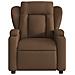 Poltrona Reclinabile In Tessuto Marrone - Foto miniatura 6