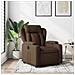 Poltrona Reclinabile In Tessuto Marrone - Foto miniatura 1