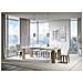 Tavolo Allungabile 90x130/390 Cm Roxell Mix Piano Bianco Frassino - Gambe Noce - Bianco Frassino /quercia Natura - Foto miniatura 3
