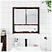Mobile Bagno Specchio Rovere Fumo 60x16x60 Cm Legno Multistrato - Foto miniatura 3