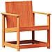 Sedia da Giardino Marrone Cera 62x56x77 cm Legno Massello Pino - Foto miniatura 2