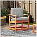 Sedia da Giardino Marrone Cera 62x56x77 cm Legno Massello Pino - Foto miniatura 3