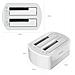 ASDS-D02W docking station per unità di archiviazione USB 3.2 Gen 1 (3.1 Gen 1) Type-B Bianco - Foto miniatura 4