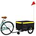 Rimorchio Da Bici Nero E Giallo 45 Kg In Ferro - Foto miniatura 3