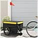 Rimorchio Da Bici Nero E Giallo 45 Kg In Ferro - Foto miniatura 1
