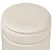 Set Di 2 Pouf Contenitore Garland Velluto Beige Chiaro - Foto miniatura 4