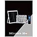 50 W Faro Led Pannello Solare Ricaricabile Illuminatore Luce Bianca Telecomando - Foto miniatura 1