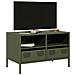 Mobile Tv Verde Oliva 68x39x43,5cm In Acciaio Laminato A Freddo - Foto miniatura 4