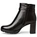Black Elegant Closed Booties Stivaletti Pelle Scarpe Donna Nero Eu 38, 1-25014-41 001 - Foto miniatura 3