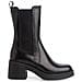 Black Casual Closed Chelsea Booties Stivaletti Pelle Scarpe Donna Nero Eu 36, 1-25451-43 001 - Foto miniatura 2